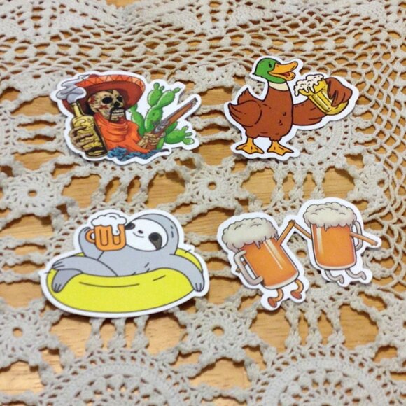 Fun bundle of stickers, beer theme, use for crafts, scrapbooking, etc - Picture 6 of 6